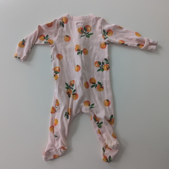 Old Navy Pink Fruit Print Kids Footie - Picture 2 of 4